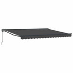 Retractable Awning Manual Anthracite 400x300 cm Fabric 3330501