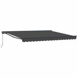 Retractable Awning Manual Anthracite 400x300 cm Fabric 3330501