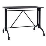 Bistro Table Leg Black 93x60x72 cm Cast Aluminium 325436