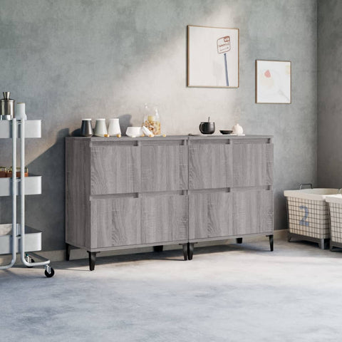 Sideboards 2 pcs Grey Sonoma 60x35x70 cm Engineered Wood 3185765
