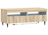 5 Piece LED TV Cabinet Sonoma Oak Engineered Wood 3416516