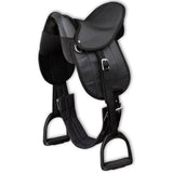 Pony Saddle Set 10" Black 91179