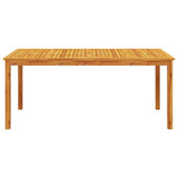 Dining Table Brown Solid acacia wood Large Durable Dining Table 366371