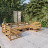 6 Piece Garden Lounge Set Solid Pinewood 3076122