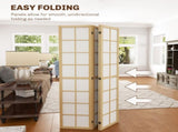 4 Panel Folding Room Divider, Freestanding Room Separator, Indoor Privacy Screen for Living Room, T3398P344231