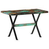 321605 Dining Table 120x60x76 cm Solid Reclaimed Wood