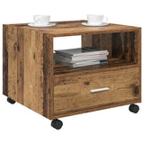 Coffee Table Old Wood 55 x 55 x 45cm Engineered Wood 880468