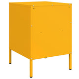 Bedside Cabinets 2 pcs Mustard Yellow 36x39x50.5 cm Steel 843061