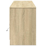 TV Cabinet with LED Sonoma Oak 180x34x50 cm Engineered Wood 3307914