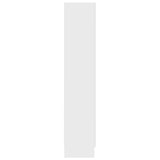 Vitrine Cabinet White 82.5x30.5x150 cm Engineered Wood 802759