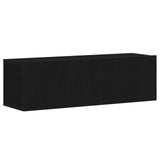 TV Cabinet Set 4 pcs Black Oak Engineered Wood 3333052