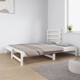 ZNTS Pull-out Day Bed without Mattress White 2x cm 3124748