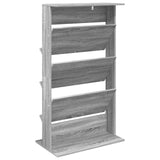 Magazine Rack Grey Sonoma 70 x 41 x 126 cm Engineered Wood 899532