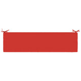 2-Piece Bench Cushions SOEST 2 pcs 100% Polyester Red 949015