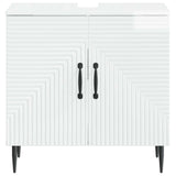 Bathroom Sink Cabinet HAARLEM High Gloss White 896789