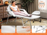 Portable Massage Table, 3 Section Adjustable Beauty Bed, Foldable Massage Bed with Face Hole, T3398P378893