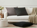 Cushion Cover 6 pcs HEERLEN Dark Grey 65 x 65 cm Boucl 912964