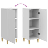 Sideboard High Gloss White 33 x 34.5 x 90 cm Engineered Wood 894599