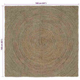 Area Rugs Grey 160 x 160 cm Jute 42010543