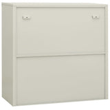 Office Cabinet Light grey Steel, tempered glass Standard 335931