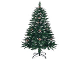 5 FT Artificial Snow Tipped Christmas Tree with DIY 100 Warm Lights Battery Operated, 21 Pine Cones, 34791300