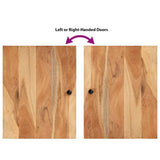 5 Piece Bathroom Furniture Set Solid Wood Acacia 3200646