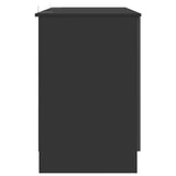 Desk with Shelf Black 142.5 x 50 x 75 cm Engineered Wood 3414640