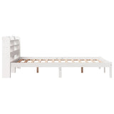Bed Frame without Mattress White 140x190 cm Solid Wood Pine 3306534