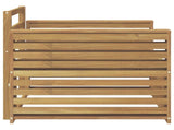 Outdoor Sofa Solid Acacia Wood White 3439141