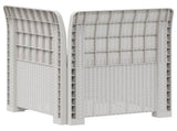 1-Seater Garden Sofa Rattan Look PP White 8011814