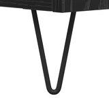 Coffee Table Black Oak 60 x 44.5 x 45 cm Engineered Wood 882671