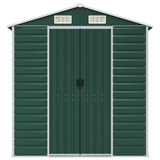 Garden Shed Green 191x895x198 cm Galvanised Steel 3188240