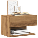 ZNTS Wall-mounted Bedside Cabinets 2 pcs Artisian Oak 856823