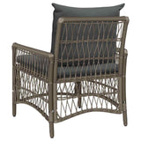 Garden Chair with Cushion Grey 73 x 61 x 77 cm Poly Rattan 42006219