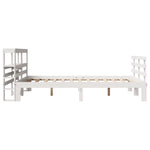 Bed Frame with Headboard without Mattress White 140x190 cm 3306105