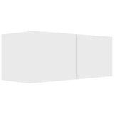 4 Piece TV Cabinet Set White Engineered Wood 3078711