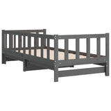 ZNTS Pull-out Day Bed without Mattress Grey 2xcm 814666