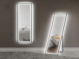 150 x 40cm Full Length Mirror, with Adjustable Lights - Black T3398P343366