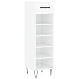 Shoe Cabinet White 30x35x105 cm Engineered Wood 829668