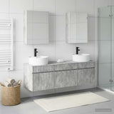 Bathroom Cabinet Set 5 pcs Concrete Grey Engineered Wood 3406610