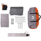 Family Tent Dome 9-Person Orange Waterproof 94565