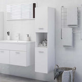 804997 Bathroom Cabinet White 30x30x130 cm Engineered Wood