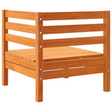 Garden Sofa Corner Wax Brown Solid Wood Pine 837981
