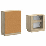 2 Piece Bathroom Cabinet Set HOORN Sonoma Oak Engineered Wood 3417632