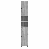 Bathroom Cabinet with Open Shelf BREDA Grey Sonoma 897481