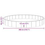 Dog Pool Folding Blue 300 x 38 cm Thick PVC 42028268
