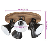 Ceiling Lamp 25 W Black 50x50x25 cm E27 371831