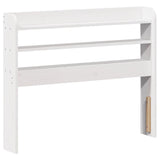 Bed Frame without Mattress White 75x190 cm Small Single Solid Wood Pine 3307030