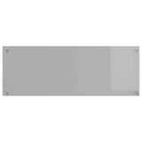 Kitchen Backsplash 2 pcs Light Grey 110 x 40 cm Tempered Glass 3415500