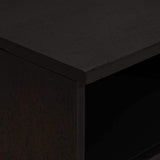 Bedside Cabinet 2 pcs Black 40 x 33 x 46 cm Solid Mango Wood 4018815
